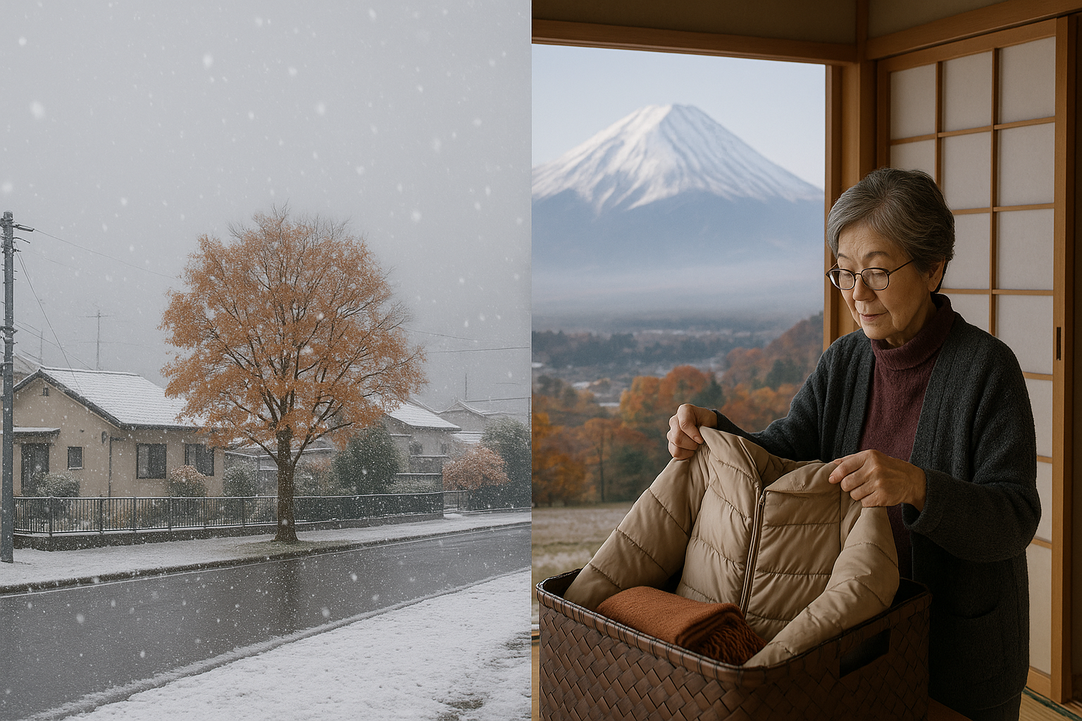 冬の初雪と初冠雪の違いを知って冬支度！意外と知らない季節の話と気をつけたいポイント